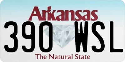 AR license plate 390WSL