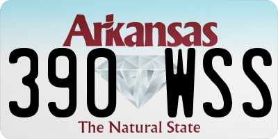 AR license plate 390WSS