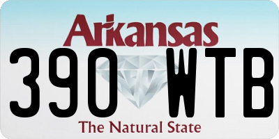 AR license plate 390WTB