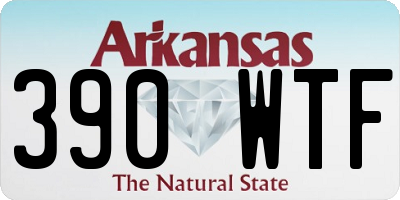 AR license plate 390WTF