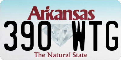 AR license plate 390WTG