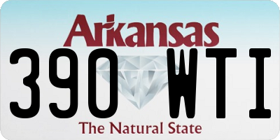 AR license plate 390WTI