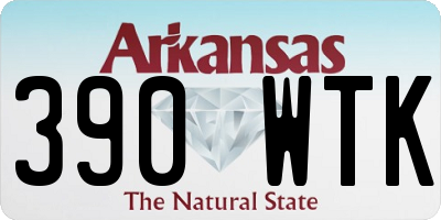 AR license plate 390WTK