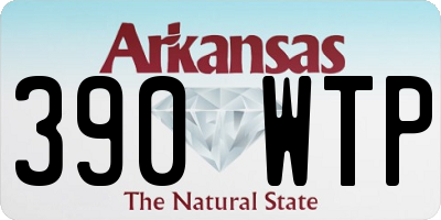 AR license plate 390WTP