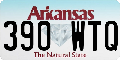 AR license plate 390WTQ