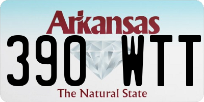 AR license plate 390WTT