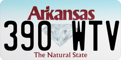 AR license plate 390WTV