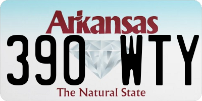 AR license plate 390WTY