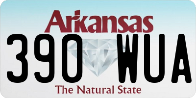 AR license plate 390WUA