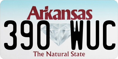 AR license plate 390WUC