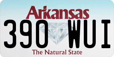 AR license plate 390WUI