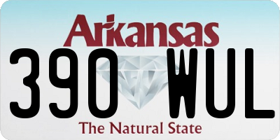 AR license plate 390WUL