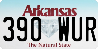 AR license plate 390WUR