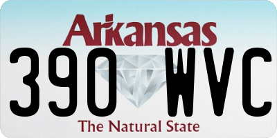 AR license plate 390WVC