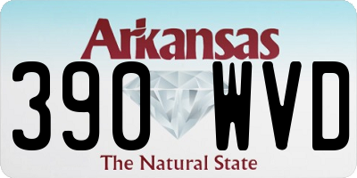 AR license plate 390WVD