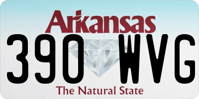 AR license plate 390WVG