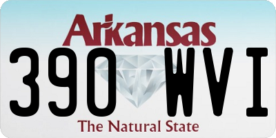 AR license plate 390WVI