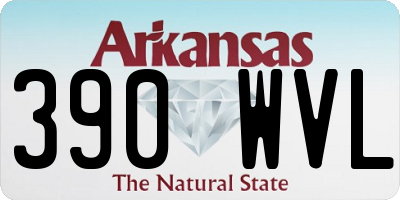 AR license plate 390WVL
