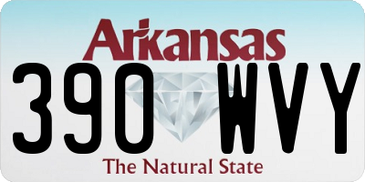 AR license plate 390WVY