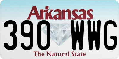 AR license plate 390WWG