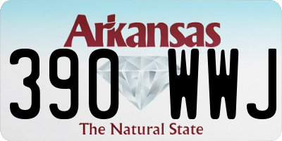 AR license plate 390WWJ