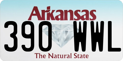 AR license plate 390WWL