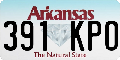 AR license plate 391KPO