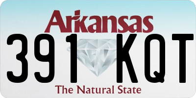 AR license plate 391KQT