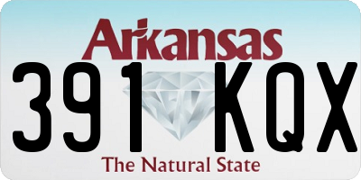 AR license plate 391KQX