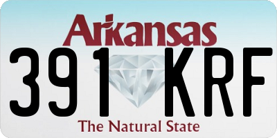 AR license plate 391KRF