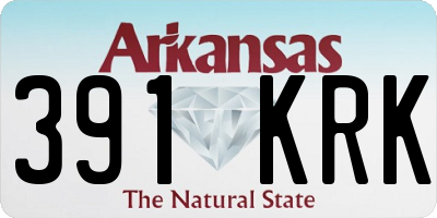 AR license plate 391KRK