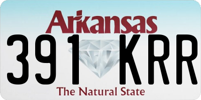 AR license plate 391KRR