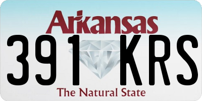 AR license plate 391KRS