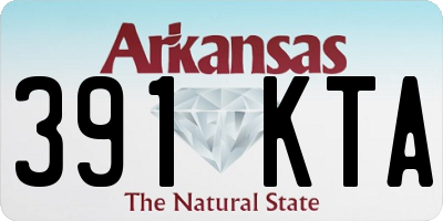 AR license plate 391KTA