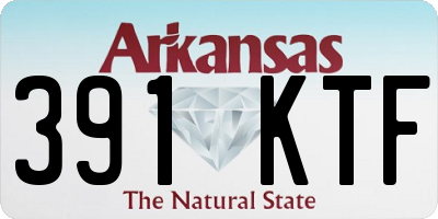AR license plate 391KTF
