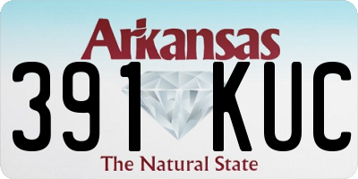 AR license plate 391KUC