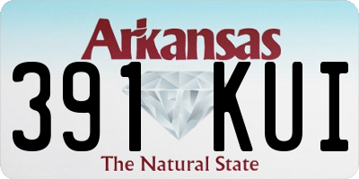 AR license plate 391KUI
