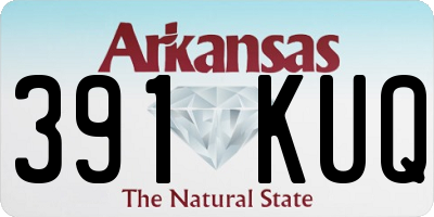 AR license plate 391KUQ