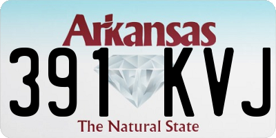 AR license plate 391KVJ