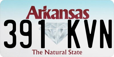 AR license plate 391KVN