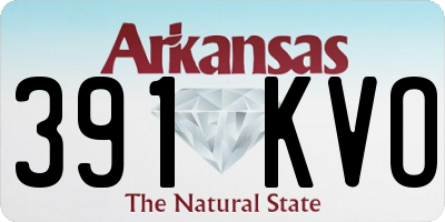 AR license plate 391KVO