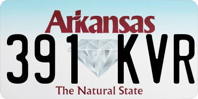 AR license plate 391KVR