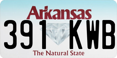 AR license plate 391KWB