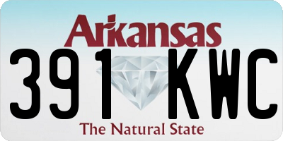 AR license plate 391KWC