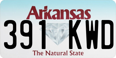 AR license plate 391KWD