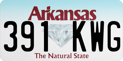 AR license plate 391KWG