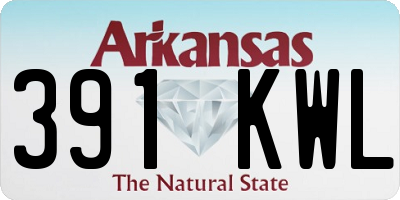 AR license plate 391KWL