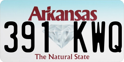 AR license plate 391KWQ