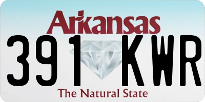 AR license plate 391KWR