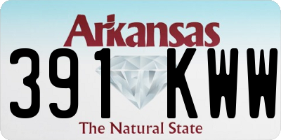 AR license plate 391KWW
